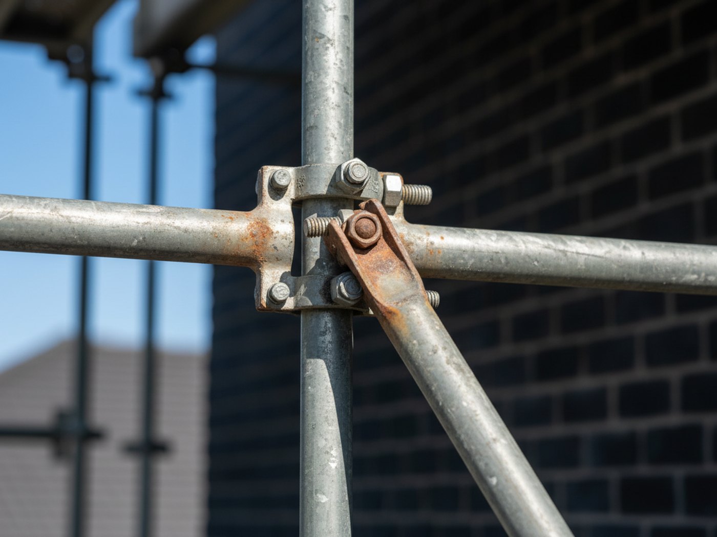 Tube and coupler scaffold joints